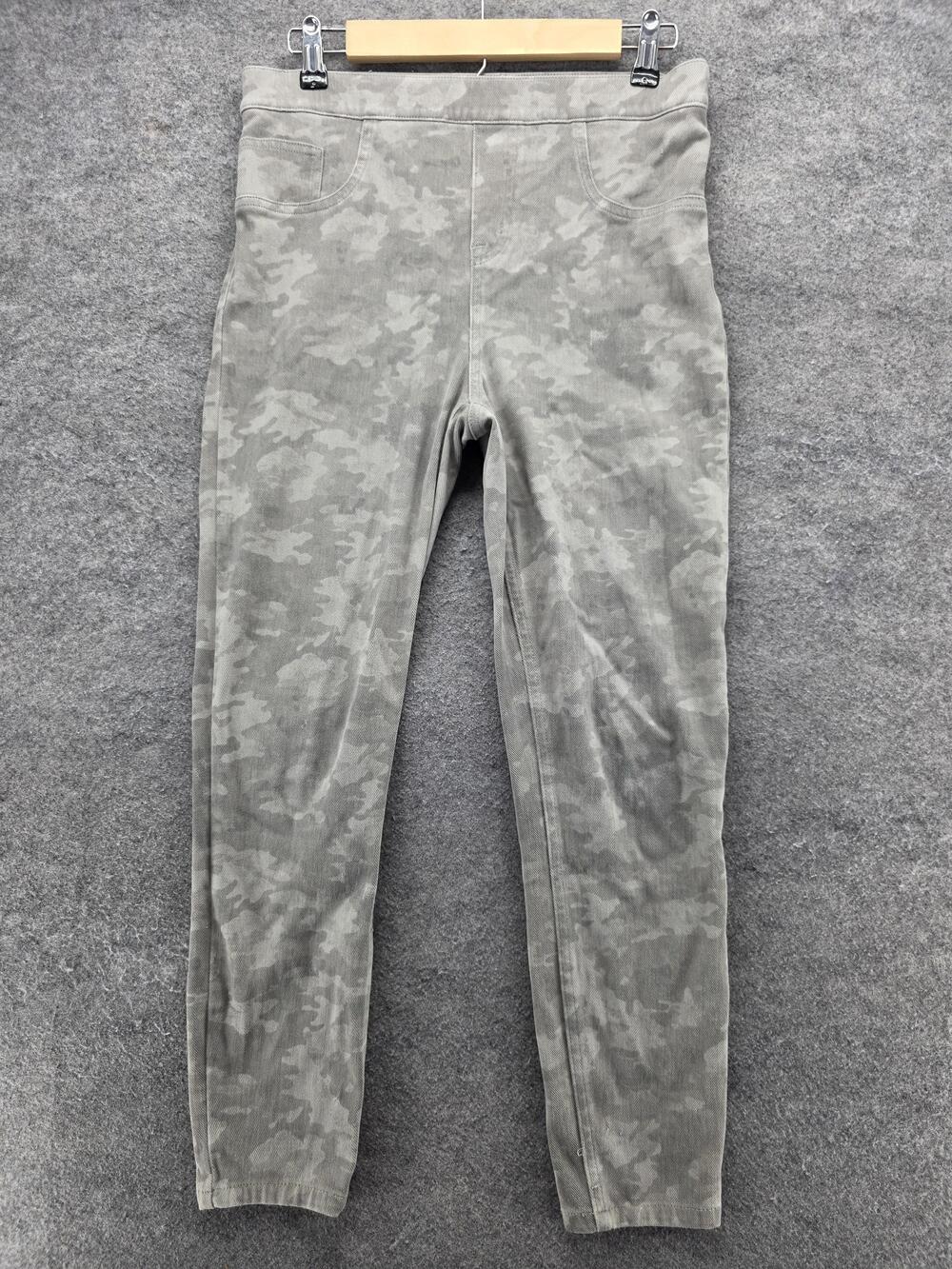 Spanx Pants Womens Large Camo Skinny Leggings Stretch Pull On Pockets Comfort